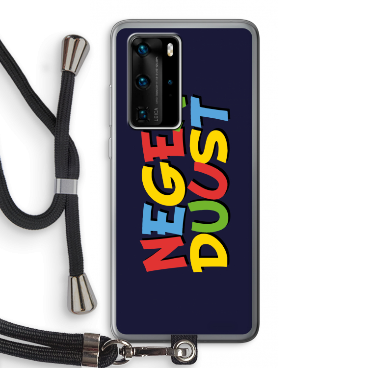 90's One: Huawei P40 Pro Transparant Hoesje met koord