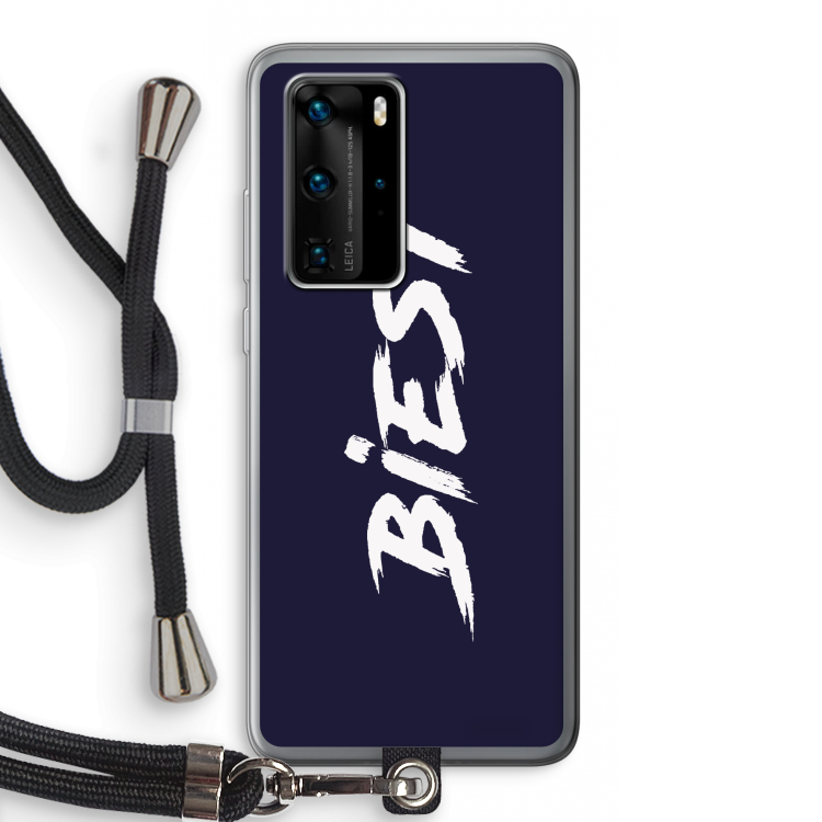 Biest: Huawei P40 Pro Transparant Hoesje met koord
