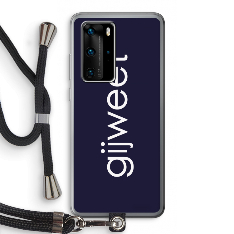 Gijweet: Huawei P40 Pro Transparant Hoesje met koord