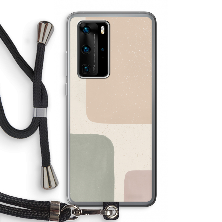 Geo #7: Huawei P40 Pro Transparant Hoesje met koord