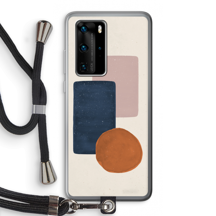 Geo #3: Huawei P40 Pro Transparant Hoesje met koord