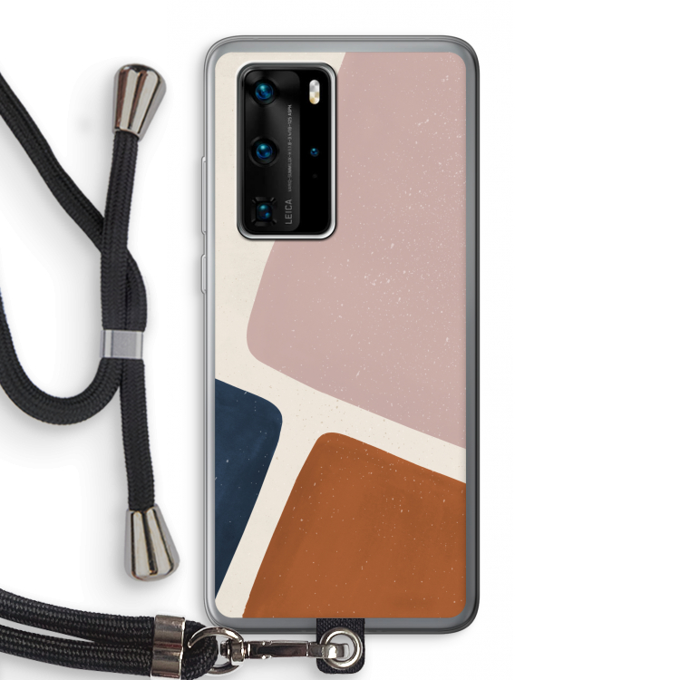Geo #2: Huawei P40 Pro Transparant Hoesje met koord