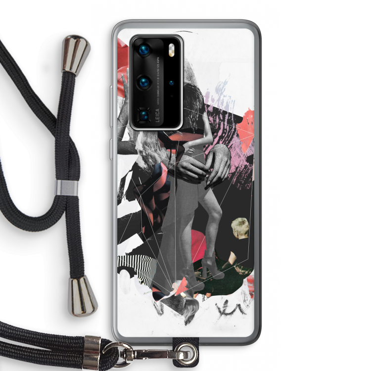 Dissimulation du réel: Huawei P40 Pro Transparant Hoesje met koord