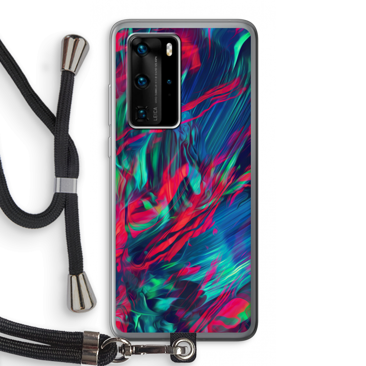 Pilgrims Of The Sea: Huawei P40 Pro Transparant Hoesje met koord
