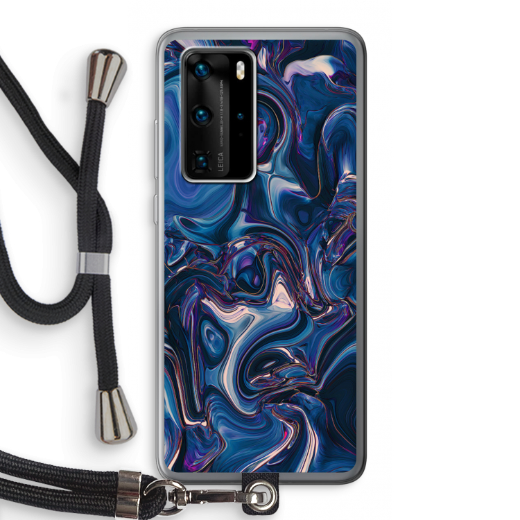 Mirrored Mirage: Huawei P40 Pro Transparant Hoesje met koord