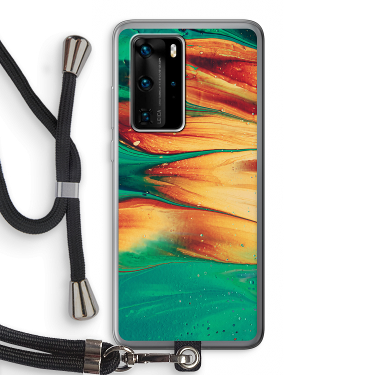 Green Inferno: Huawei P40 Pro Transparant Hoesje met koord