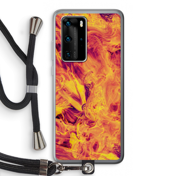 Eternal Fire: Huawei P40 Pro Transparant Hoesje met koord