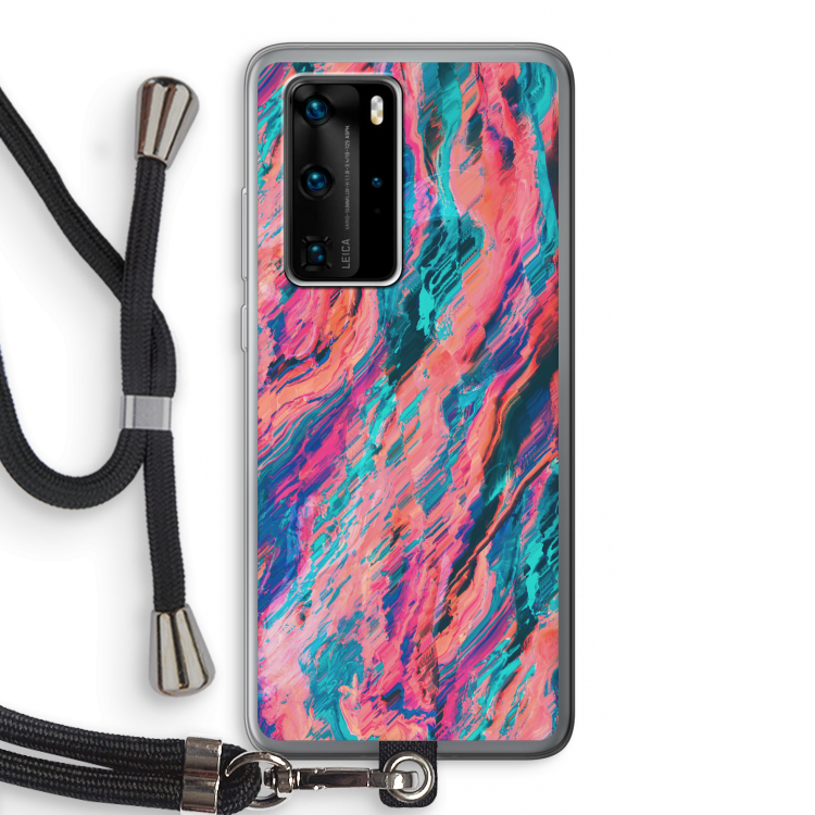 Electric Times: Huawei P40 Pro Transparant Hoesje met koord