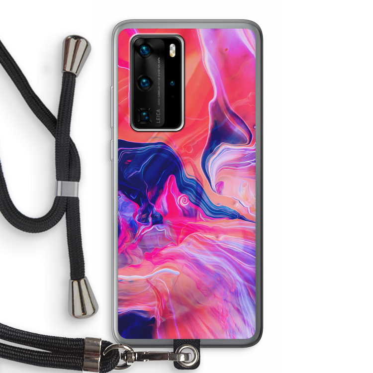 Earth And Ocean: Huawei P40 Pro Transparant Hoesje met koord