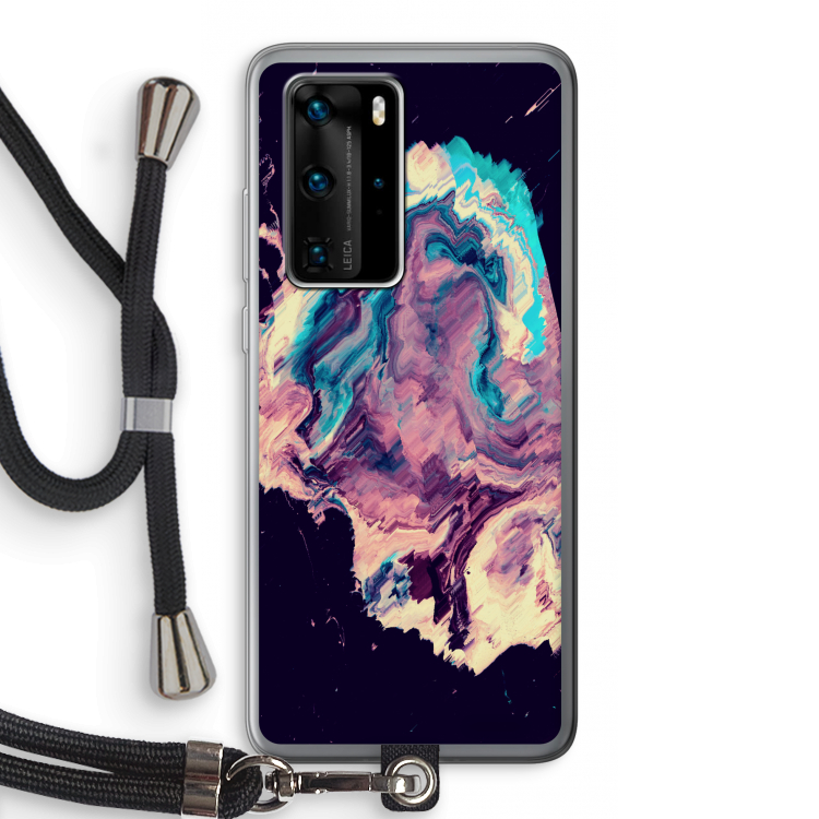 Cosmic Silence: Huawei P40 Pro Transparant Hoesje met koord
