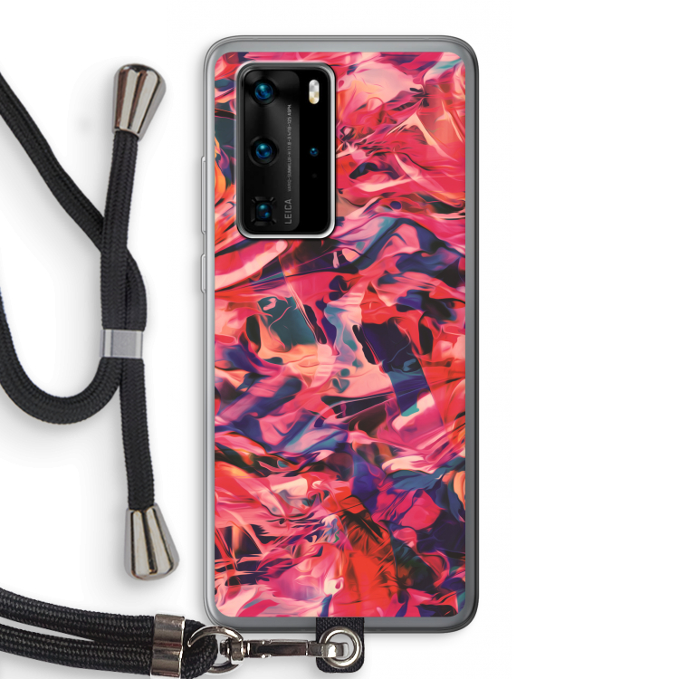 California: Huawei P40 Pro Transparant Hoesje met koord