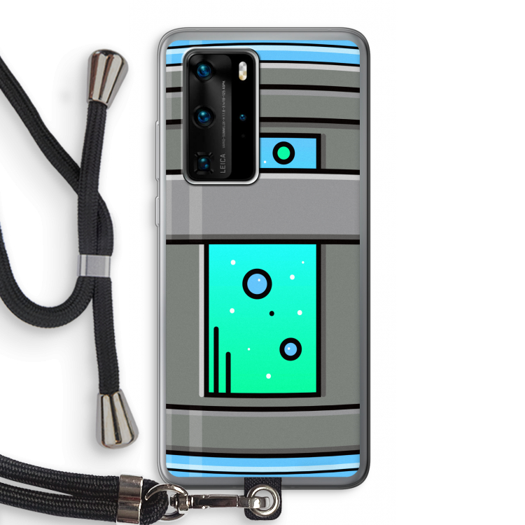 Chug Bottle: Huawei P40 Pro Transparant Hoesje met koord