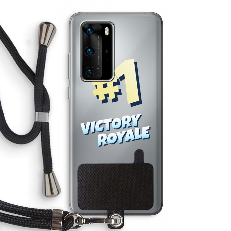 Victory Royale: Huawei P40 Pro Transparant Hoesje met koord
