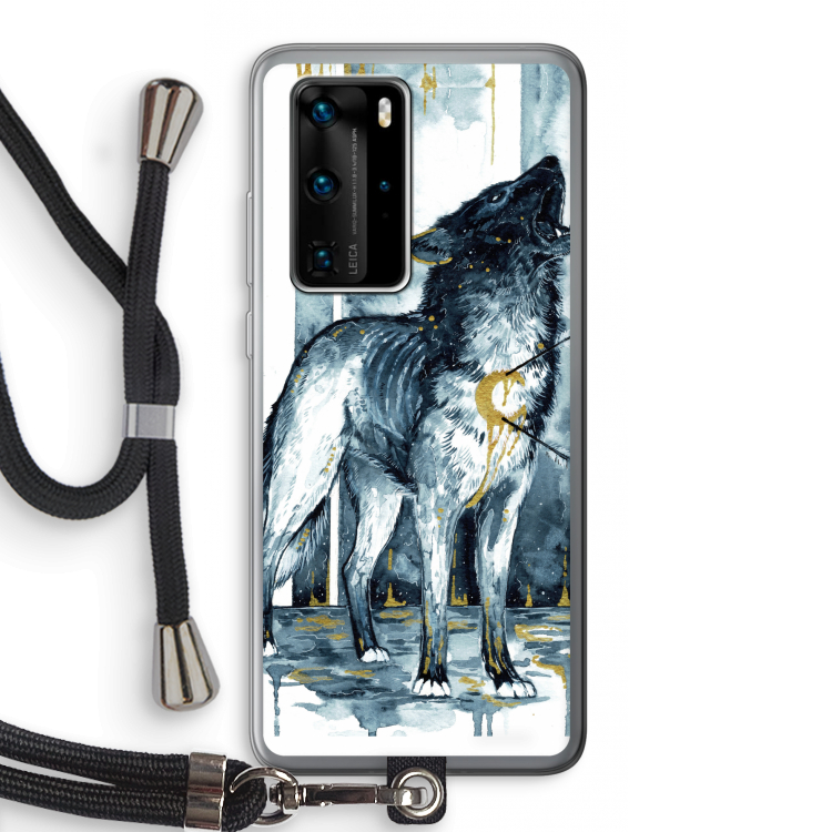 Bleeding Soul: Huawei P40 Pro Transparant Hoesje met koord