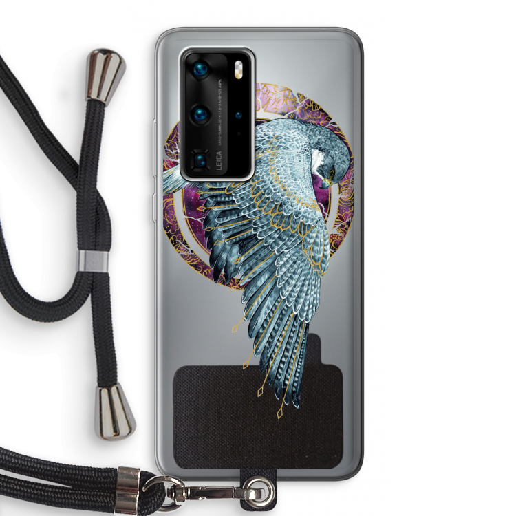 Golden Falcon: Huawei P40 Pro Transparant Hoesje met koord