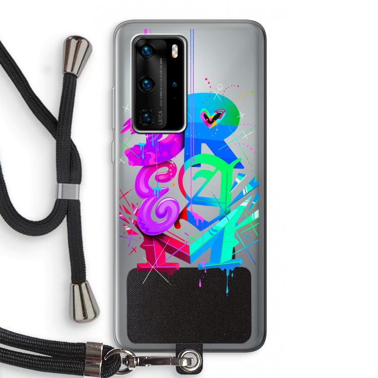 Dream: Huawei P40 Pro Transparant Hoesje met koord