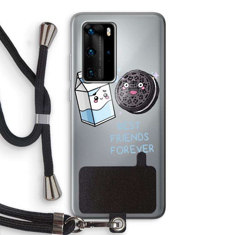 Best Friend Forever: Huawei P40 Pro Transparant Hoesje met koord