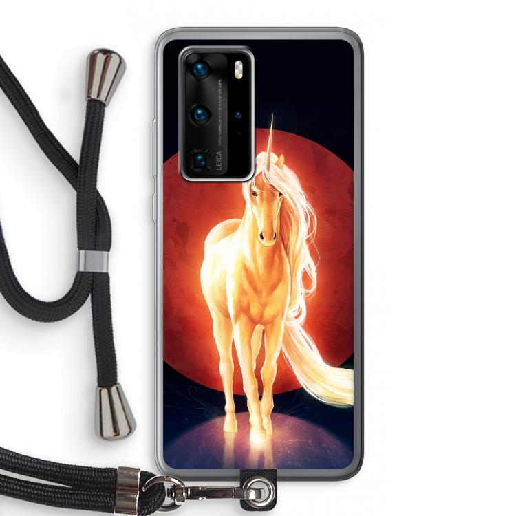 Last Unicorn: Huawei P40 Pro Transparant Hoesje met koord