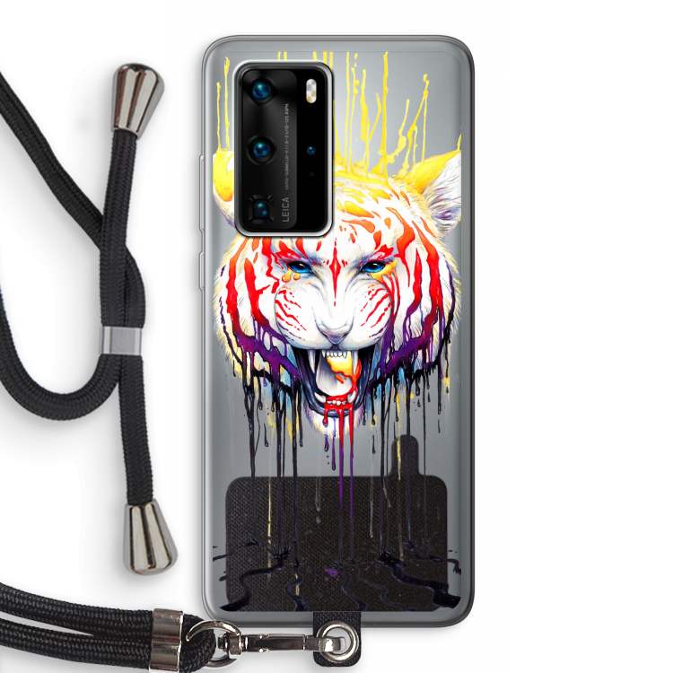 Fading: Huawei P40 Pro Transparant Hoesje met koord