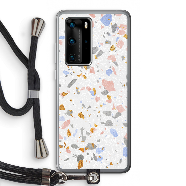 Terrazzo N°8: Huawei P40 Pro Transparant Hoesje met koord