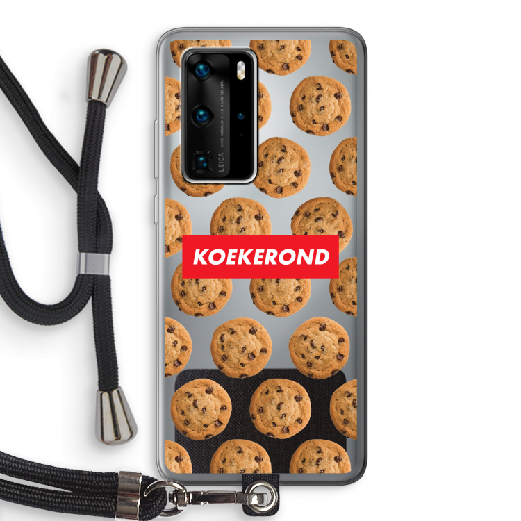 Koekerond: Huawei P40 Pro Transparant Hoesje met koord
