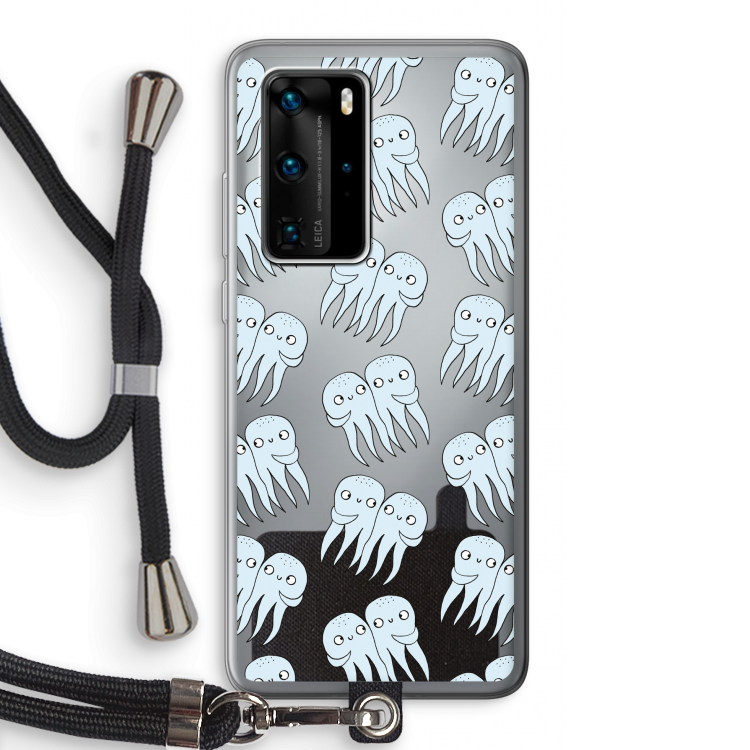 Octopussen: Huawei P40 Pro Transparant Hoesje met koord