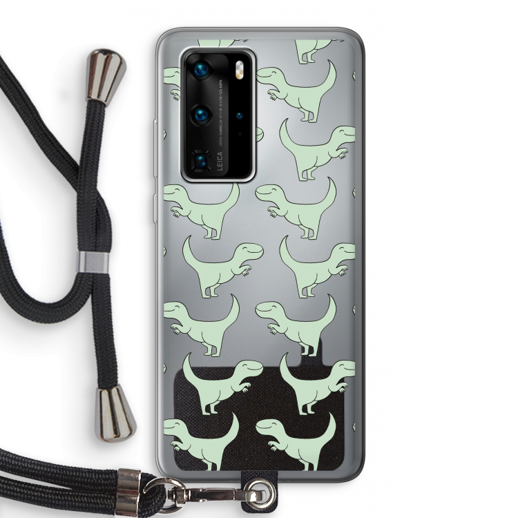 Dinos: Huawei P40 Pro Transparant Hoesje met koord