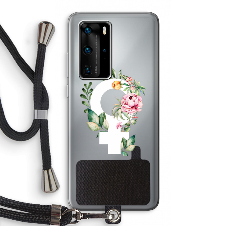 Venus: Huawei P40 Pro Transparant Hoesje met koord