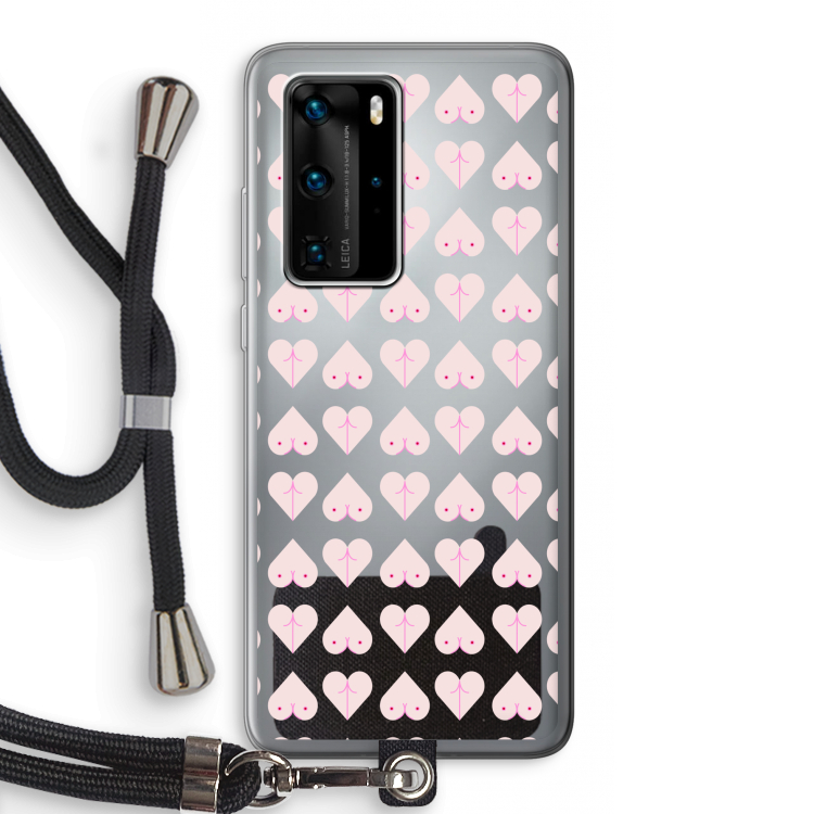 Ass 'n Titties: Huawei P40 Pro Transparant Hoesje met koord