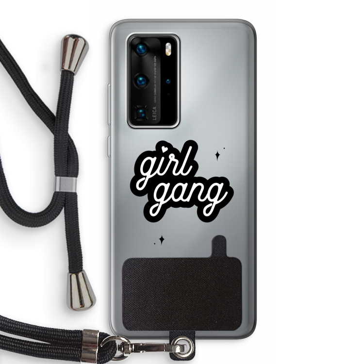 Girl Gang: Huawei P40 Pro Transparant Hoesje met koord