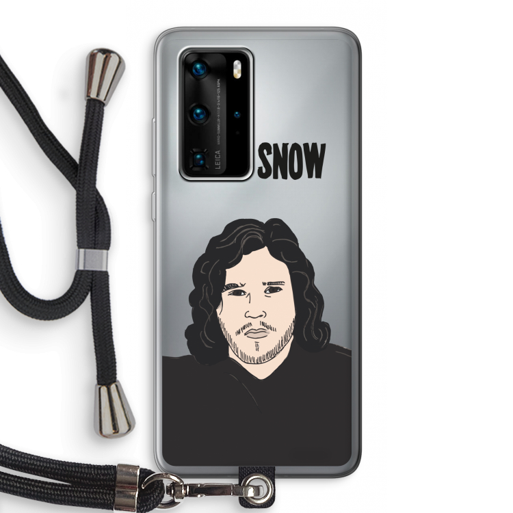 Let It Snow: Huawei P40 Pro Transparant Hoesje met koord