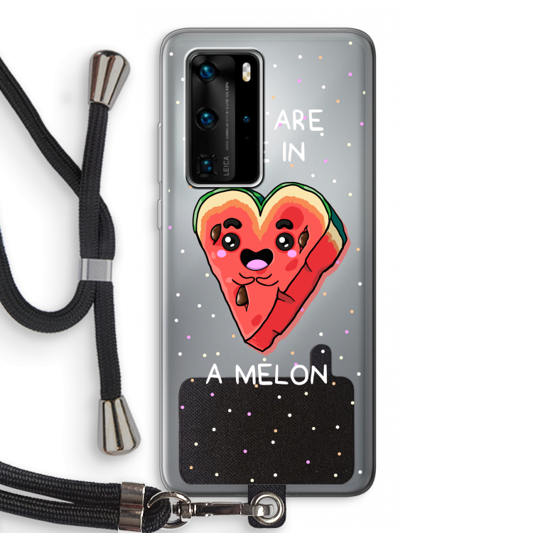 One In A Melon: Huawei P40 Pro Transparant Hoesje met koord