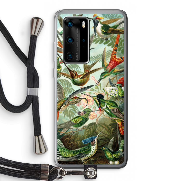 Haeckel Trochilidae: Huawei P40 Pro Transparant Hoesje met koord