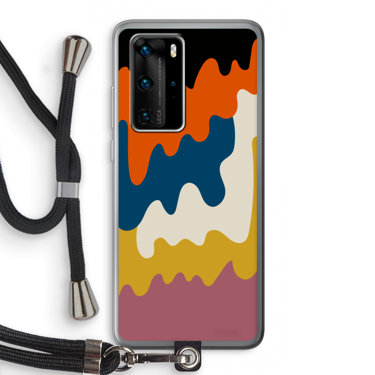 Baar A: Huawei P40 Pro Transparant Hoesje met koord