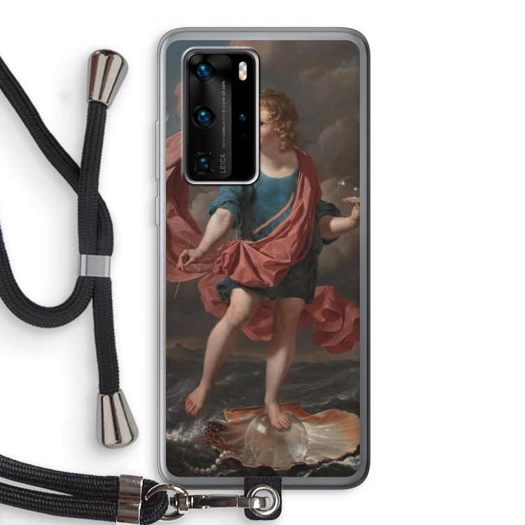 Soap Bubbles: Huawei P40 Pro Transparant Hoesje met koord