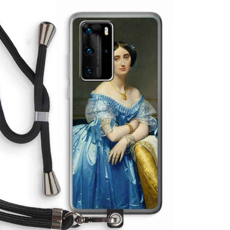 Eleonore: Huawei P40 Pro Transparant Hoesje met koord