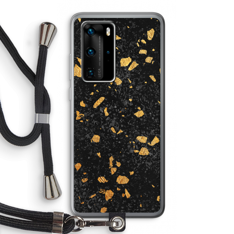 Terrazzo N°7: Huawei P40 Pro Transparant Hoesje met koord
