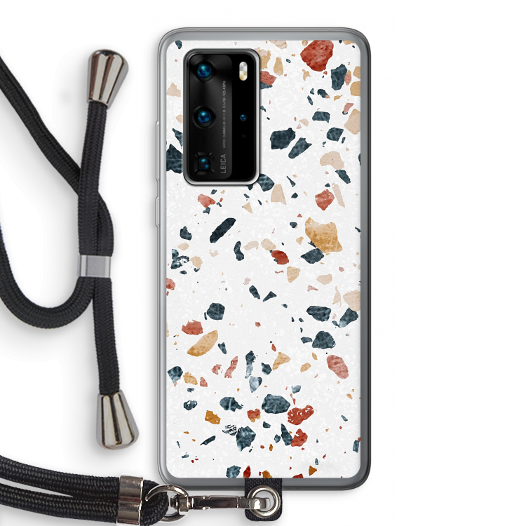Terrazzo N°4: Huawei P40 Pro Transparant Hoesje met koord