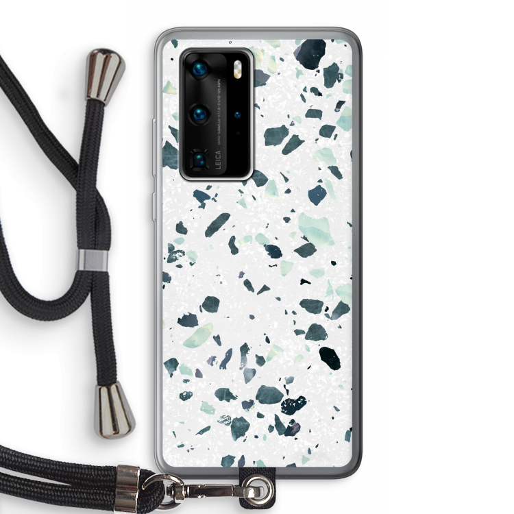 Terrazzo N°2: Huawei P40 Pro Transparant Hoesje met koord