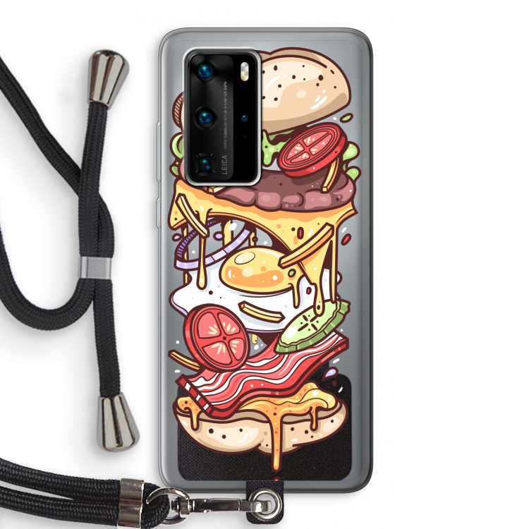 Diet Coke Please: Huawei P40 Pro Transparant Hoesje met koord