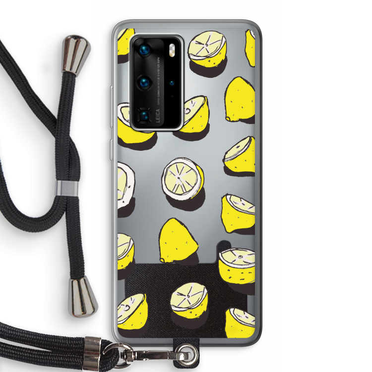 When Life Gives You Lemons...: Huawei P40 Pro Transparant Hoesje met koord