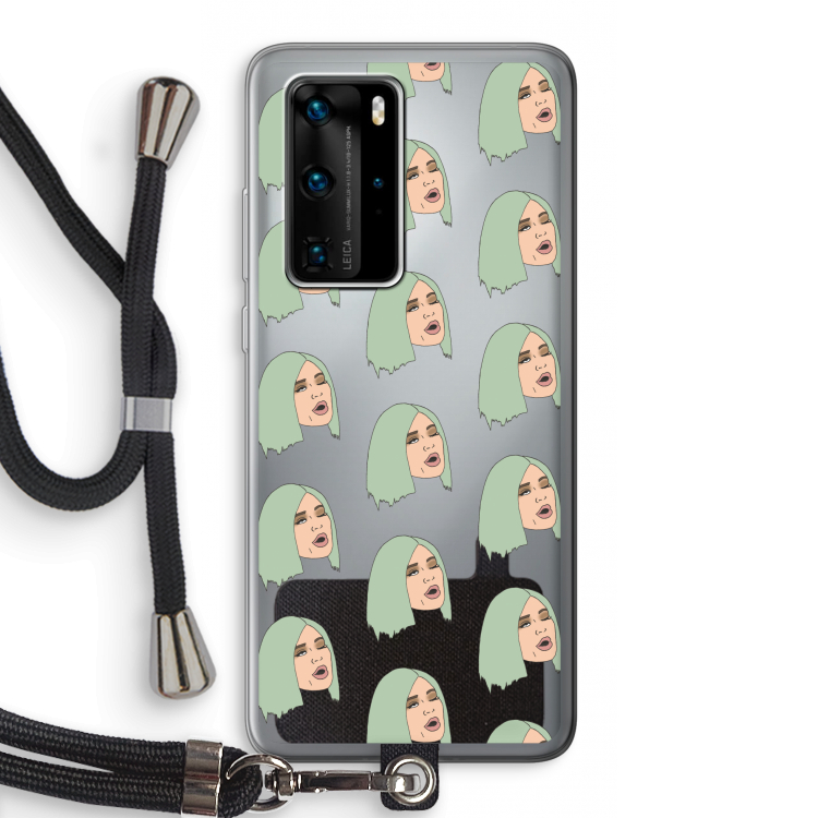 King Kylie: Huawei P40 Pro Transparant Hoesje met koord