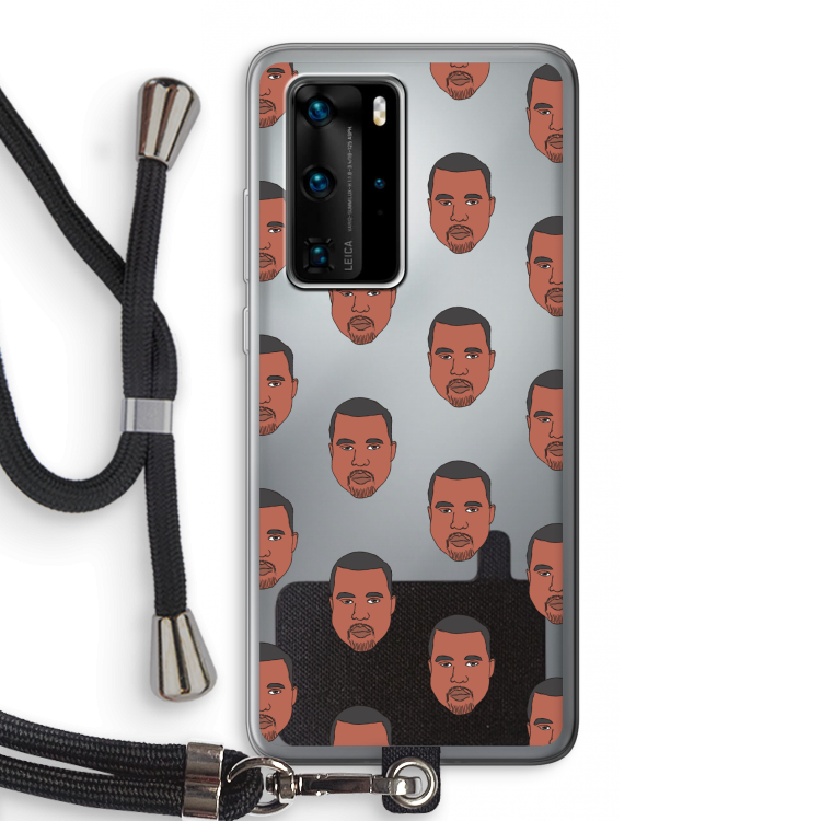 Kanye Call Me?: Huawei P40 Pro Transparant Hoesje met koord