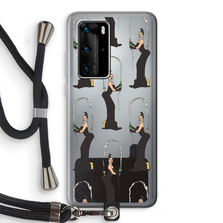 Pop Some Kim: Huawei P40 Pro Transparant Hoesje met koord