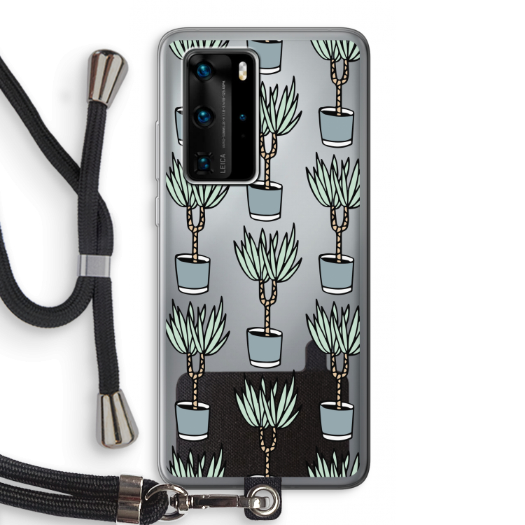 Boompje: Huawei P40 Pro Transparant Hoesje met koord