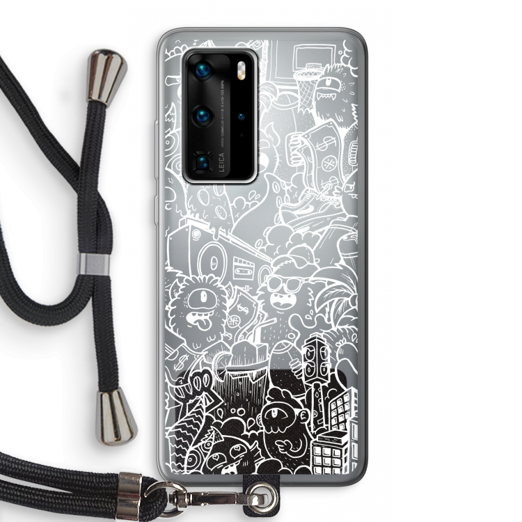 Vexx City #2: Huawei P40 Pro Transparant Hoesje met koord