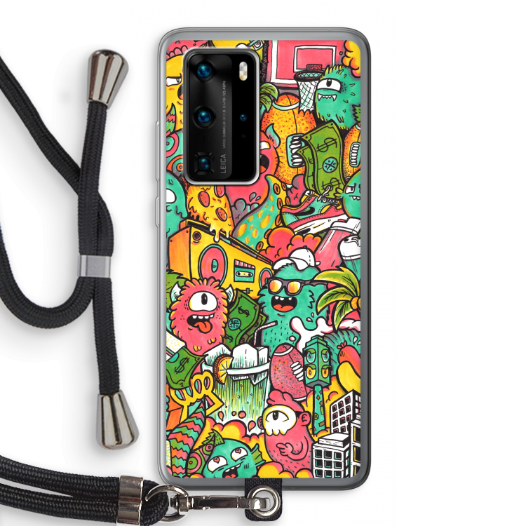 Vexx City: Huawei P40 Pro Transparant Hoesje met koord