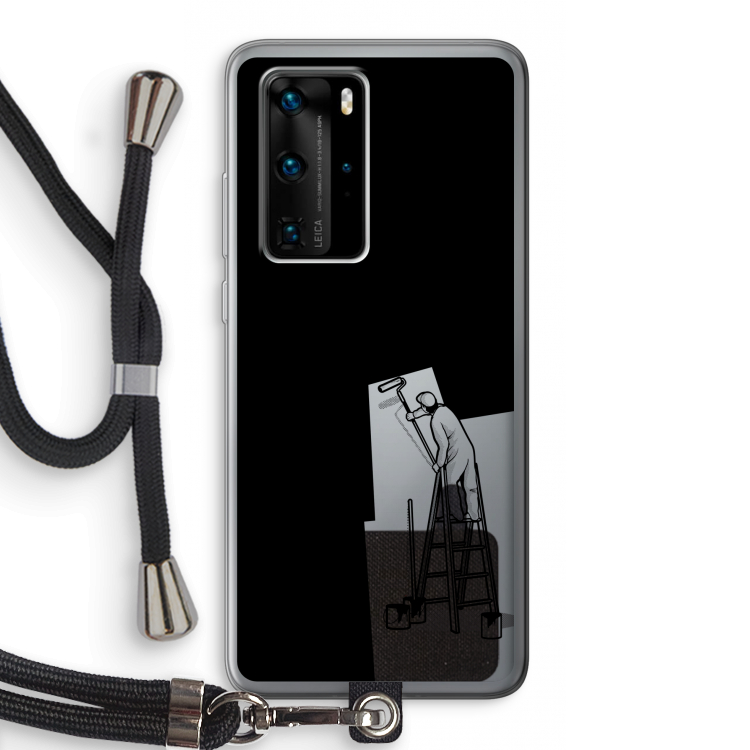 Musketon Painter: Huawei P40 Pro Transparant Hoesje met koord