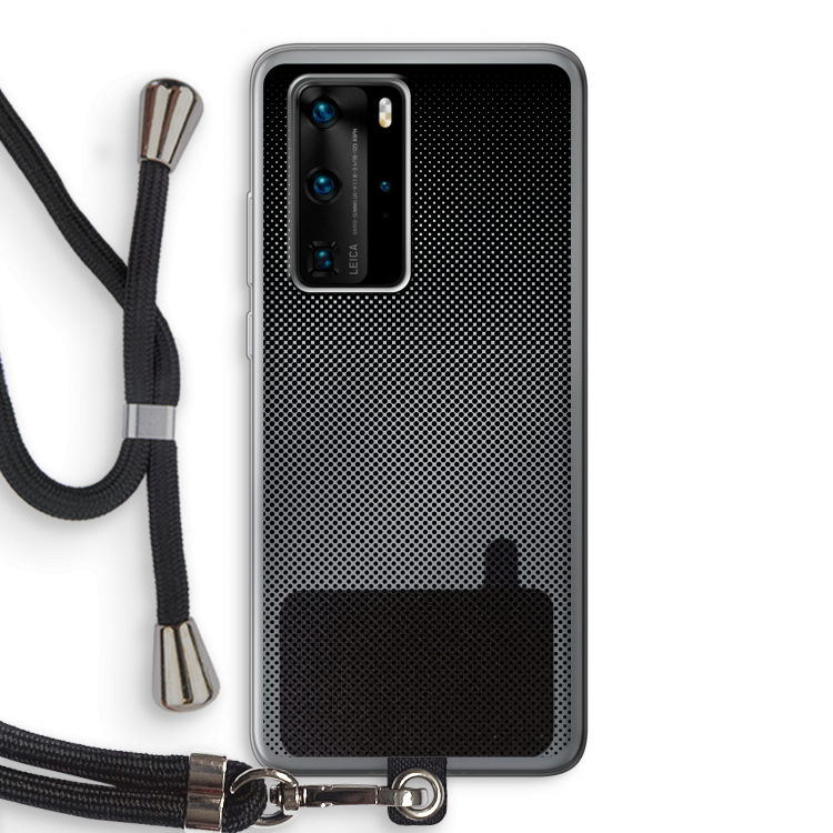 Musketon Halftone: Huawei P40 Pro Transparant Hoesje met koord