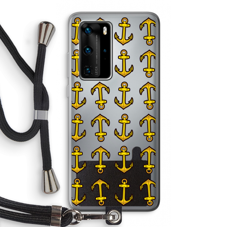 Musketon Anchor: Huawei P40 Pro Transparant Hoesje met koord